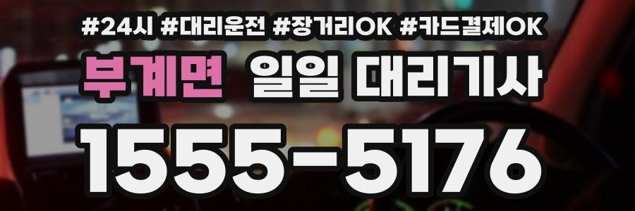 부계면 일일 대리기사