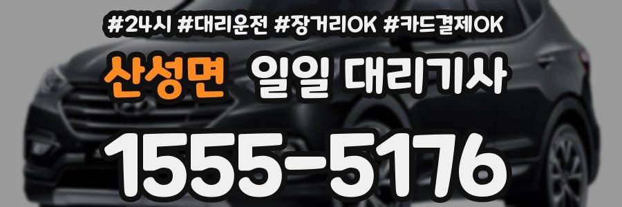 산성면 일일 대리기사