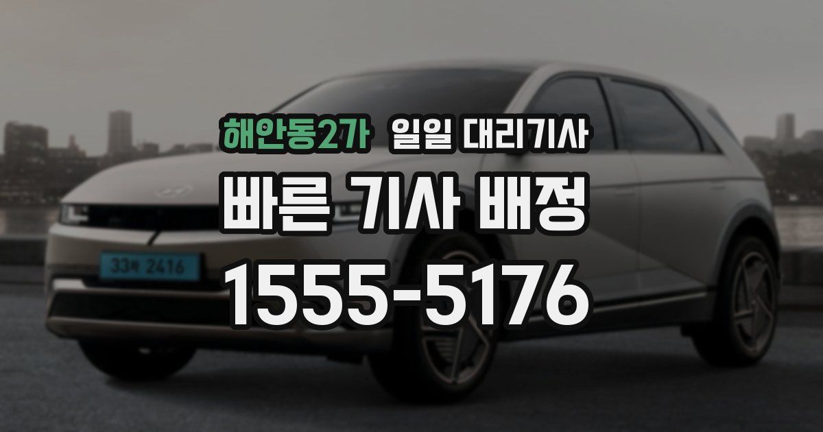 해안동2가 일일 대리기사