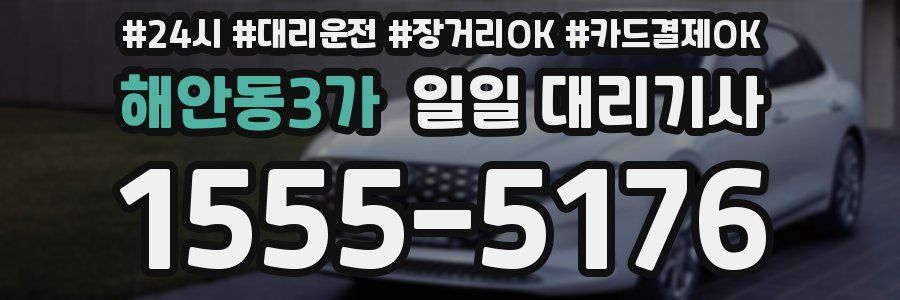 해안동3가 일일 대리기사
