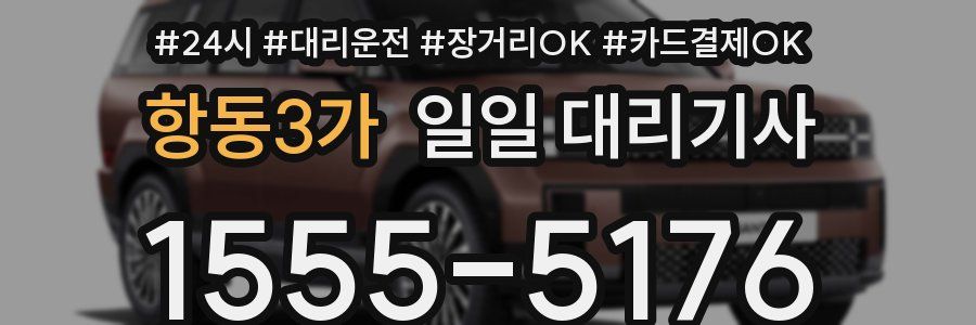 항동3가 일일 대리기사