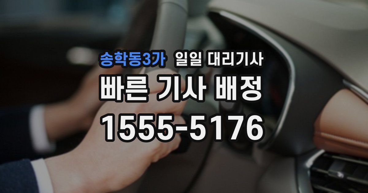 송학동3가 일일 대리기사