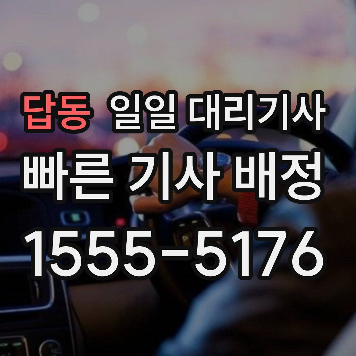 답동 일일 대리기사