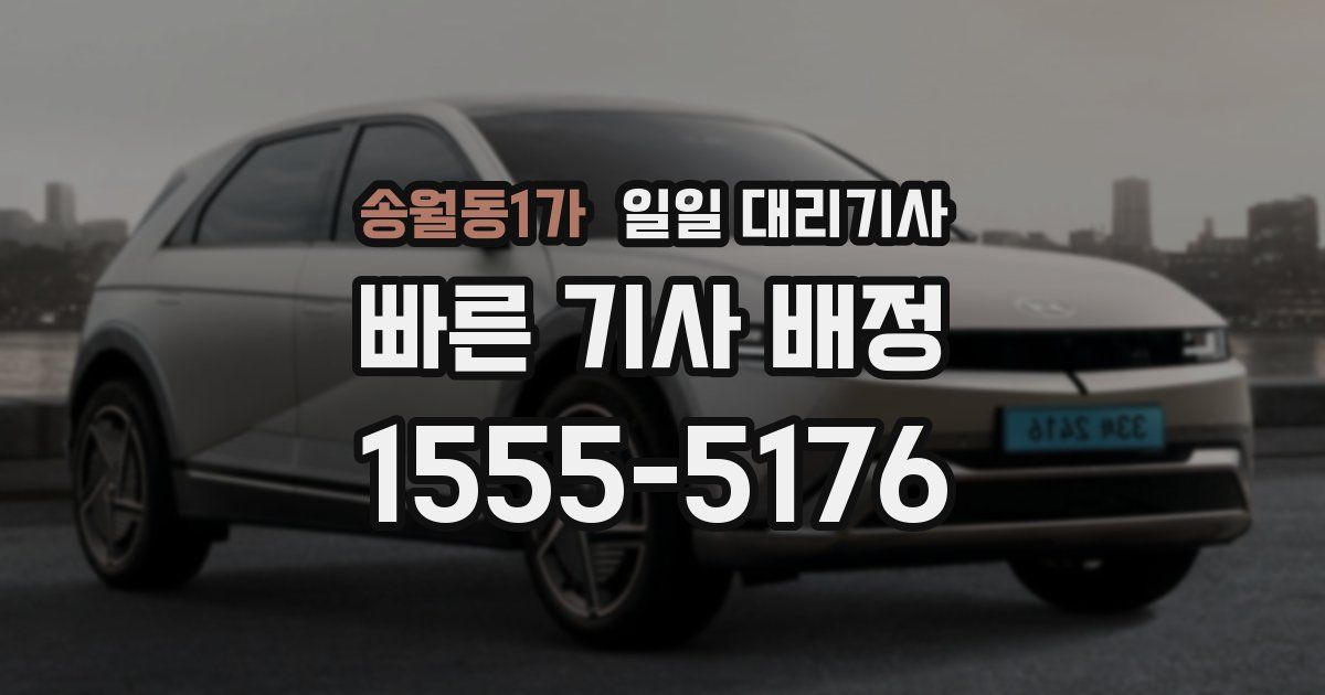 송월동1가 일일 대리기사