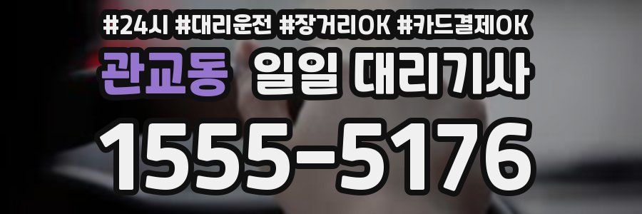 관교동 일일 대리기사