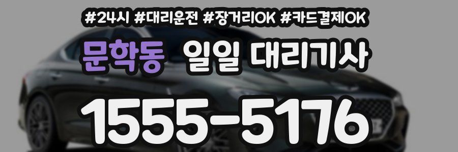 문학동 일일 대리기사