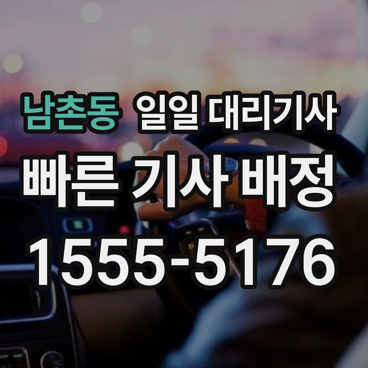 남촌동 일일 대리기사