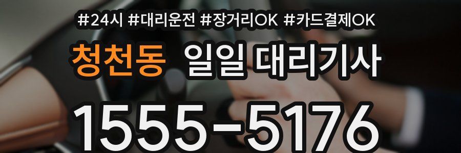 청천동 일일 대리기사