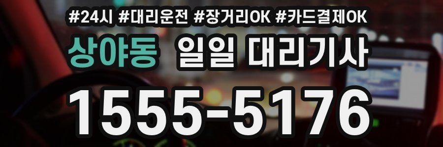 상야동 일일 대리기사