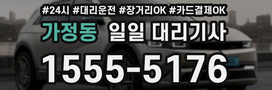 가정동 일일 대리기사