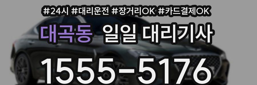 대곡동 일일 대리기사
