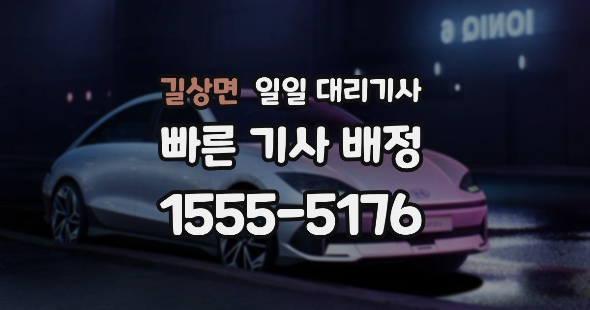 길상면 일일 대리기사