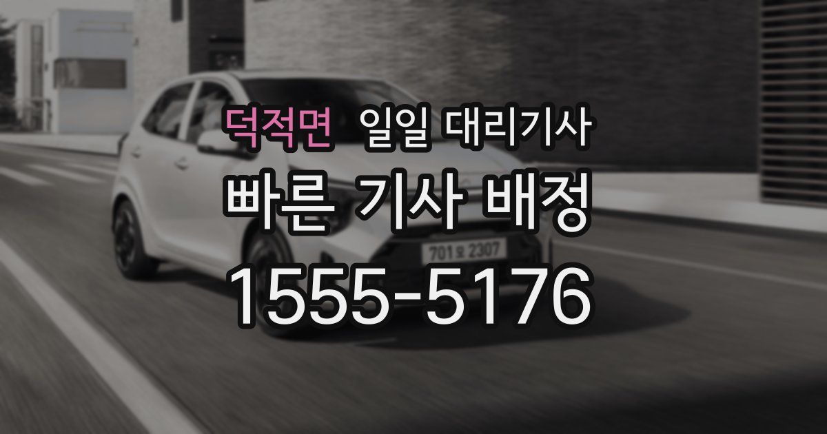 덕적면 일일 대리기사