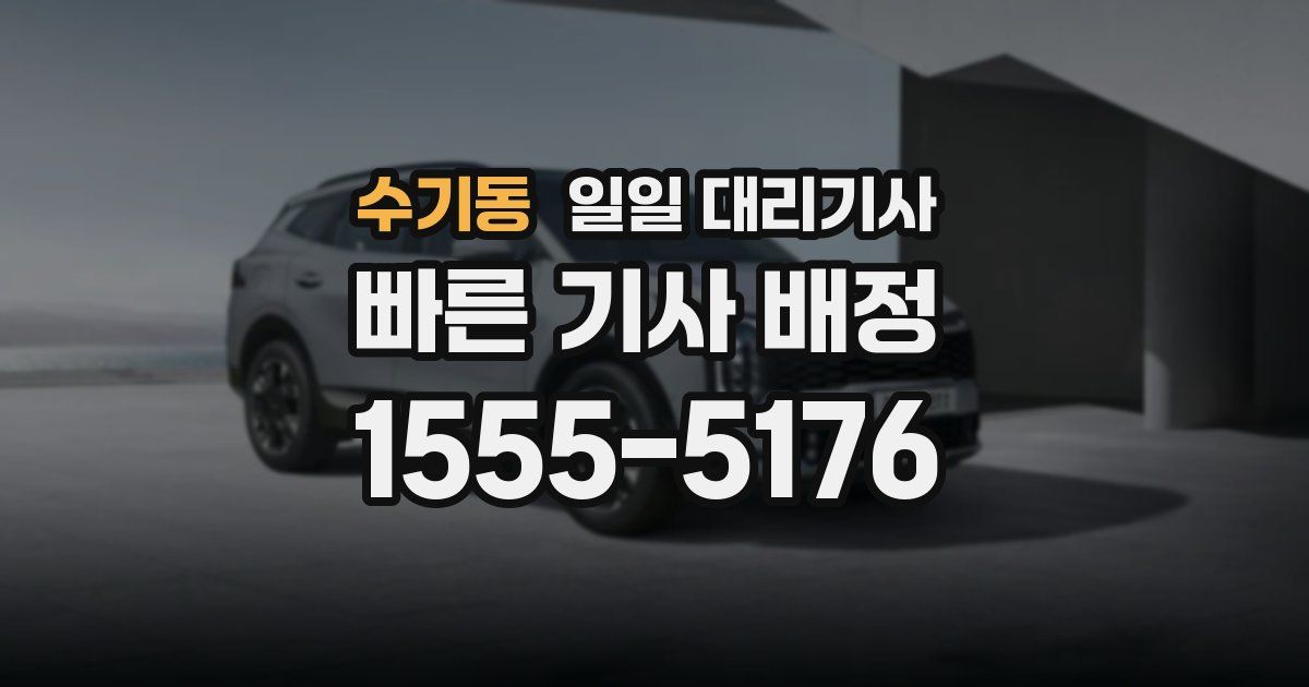 수기동 일일 대리기사