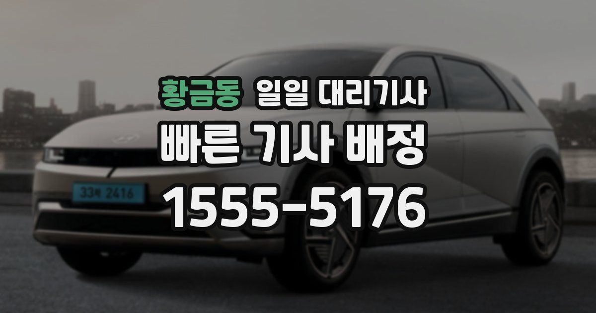 황금동 일일 대리기사