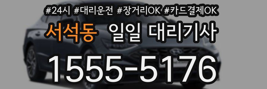 서석동 일일 대리기사