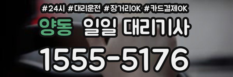 양동 일일 대리기사