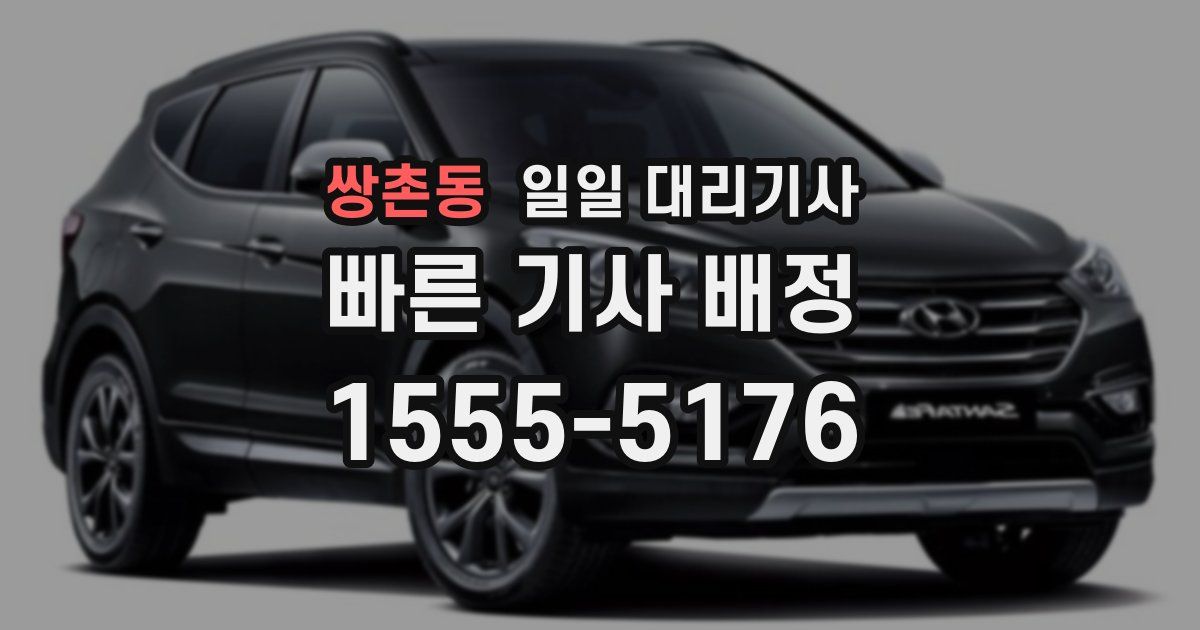 쌍촌동 일일 대리기사