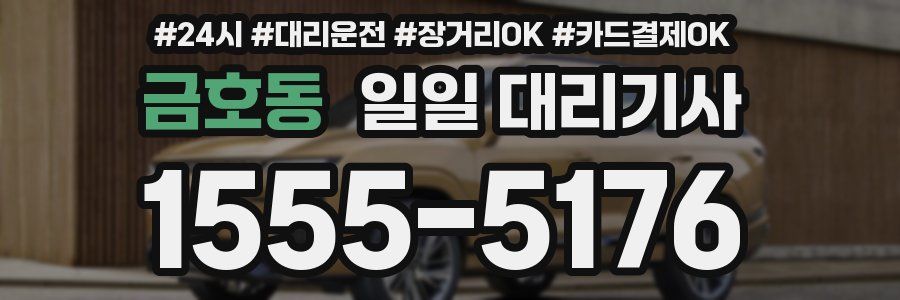 금호동 일일 대리기사