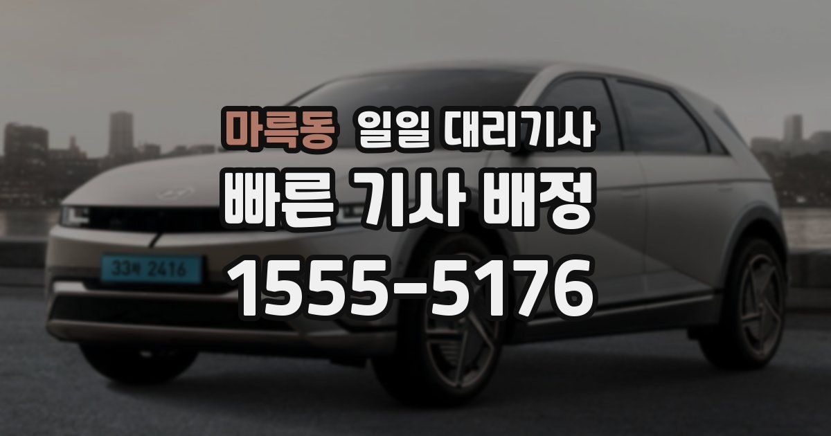 마륵동 일일 대리기사