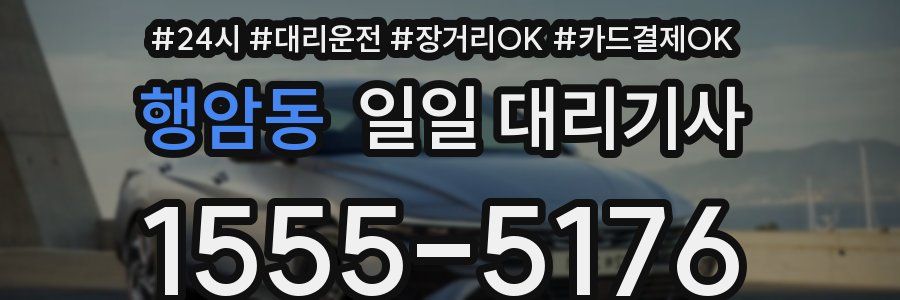 행암동 일일 대리기사