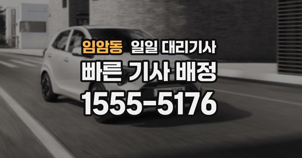 임암동 일일 대리기사