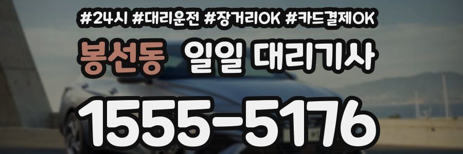 봉선동 일일 대리기사