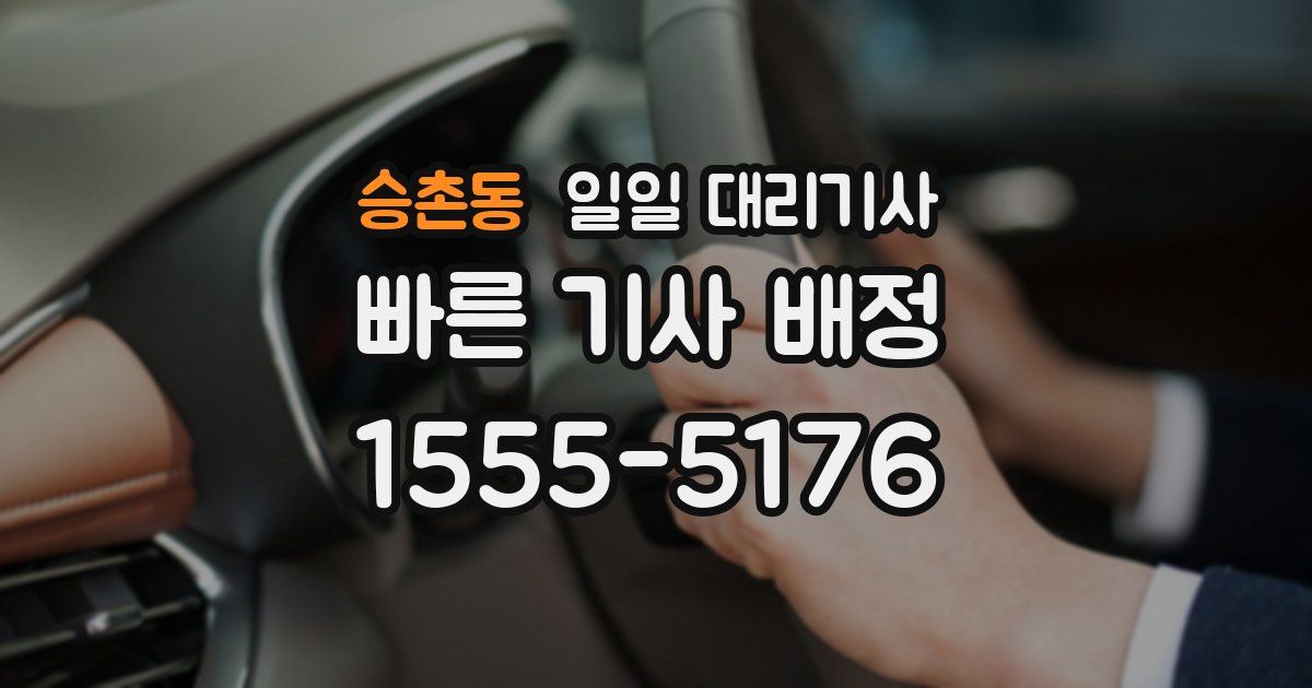 승촌동 일일 대리기사