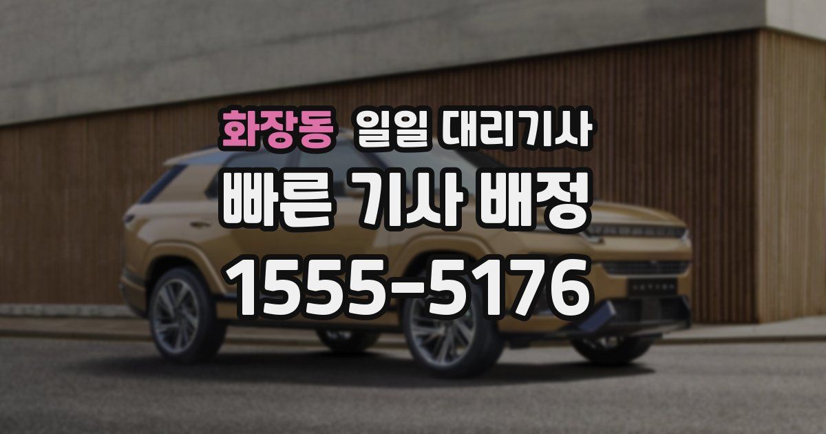 화장동 일일 대리기사