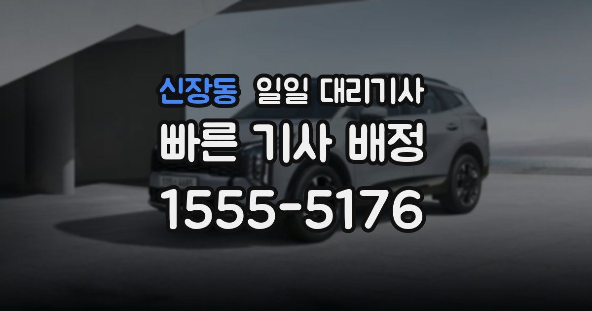 신장동 일일 대리기사
