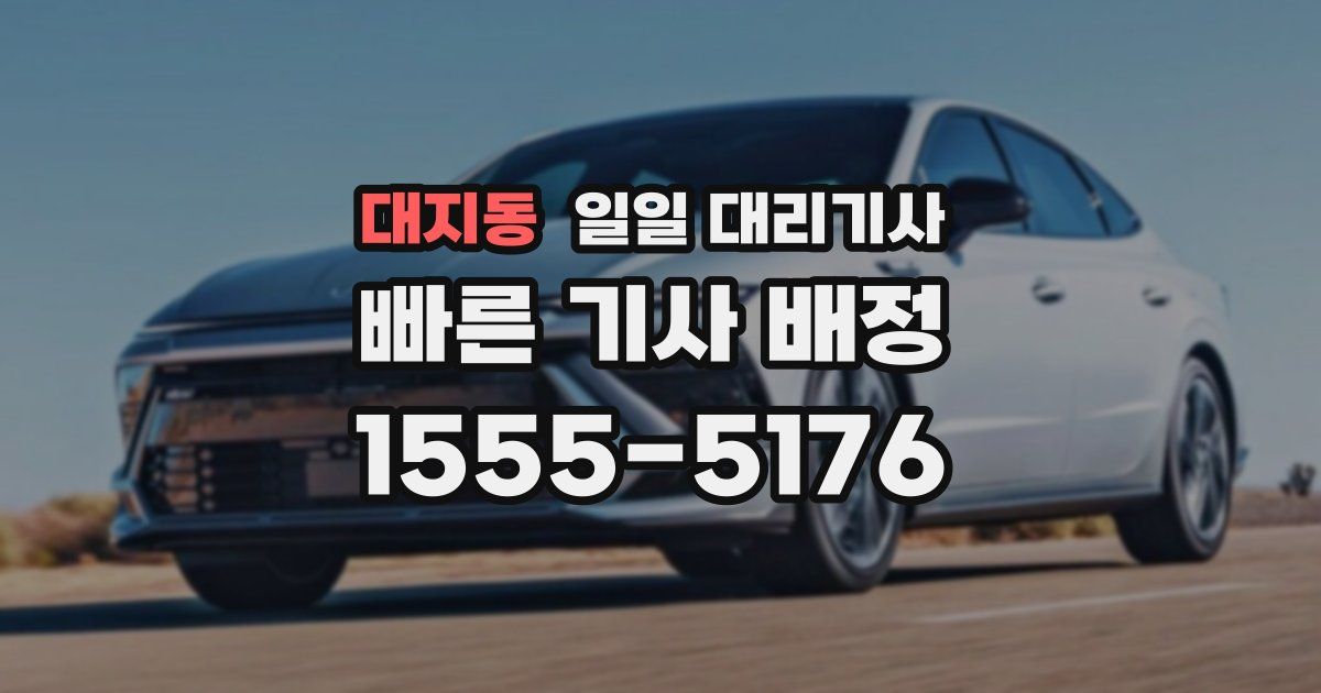 대지동 일일 대리기사