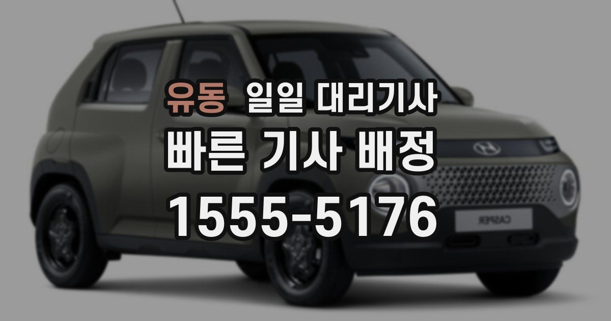 유동 일일 대리기사