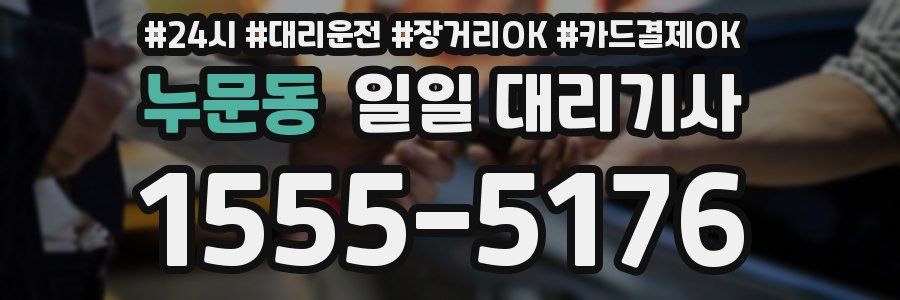 누문동 일일 대리기사