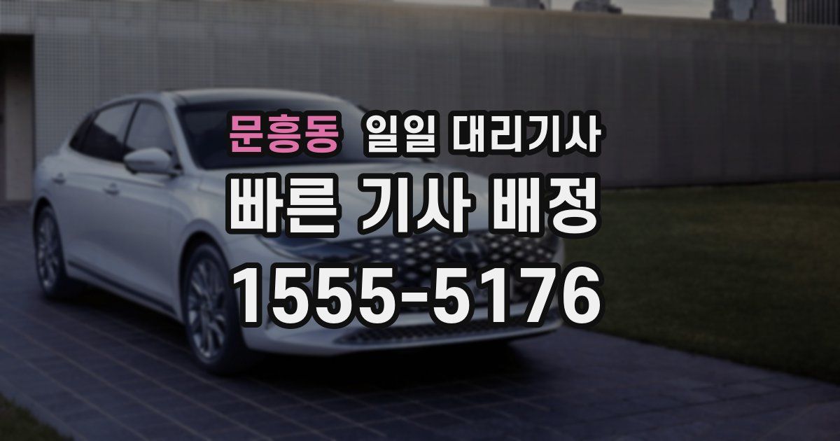 문흥동 일일 대리기사