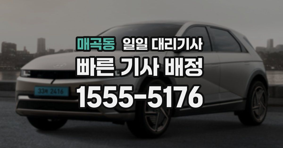 매곡동 일일 대리기사