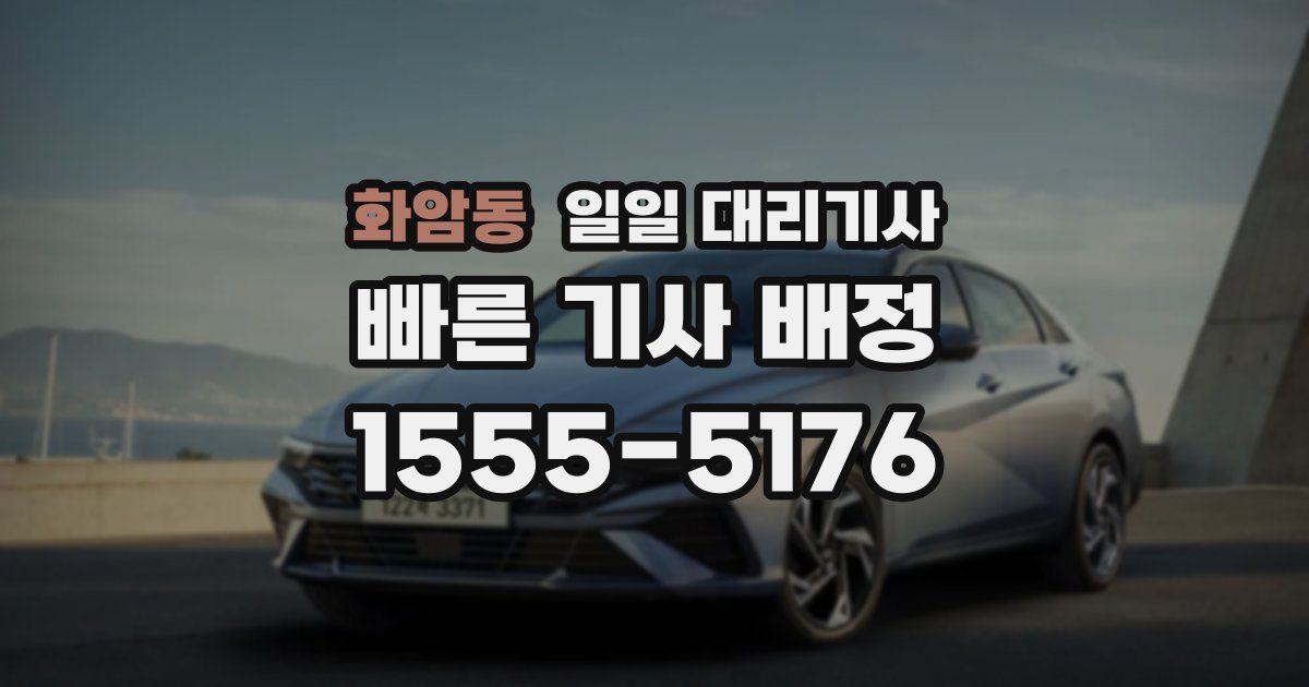 화암동 일일 대리기사