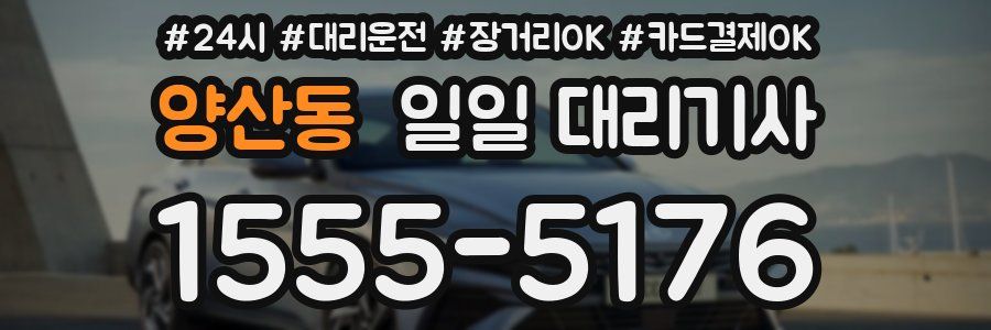 양산동 일일 대리기사