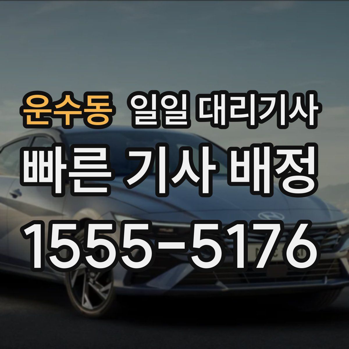 운수동 일일 대리기사