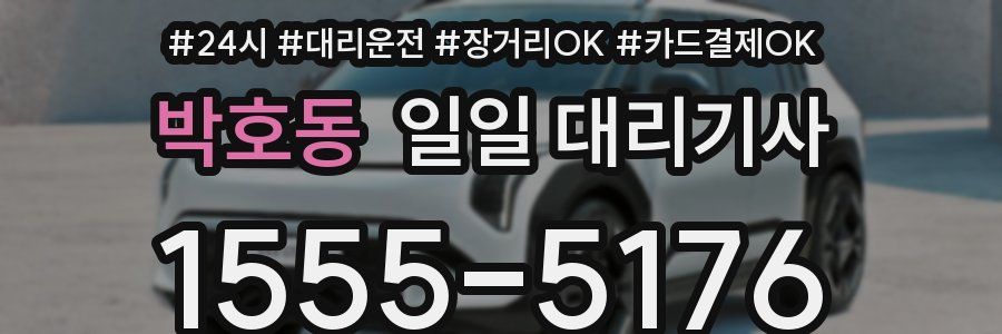 박호동 일일 대리기사