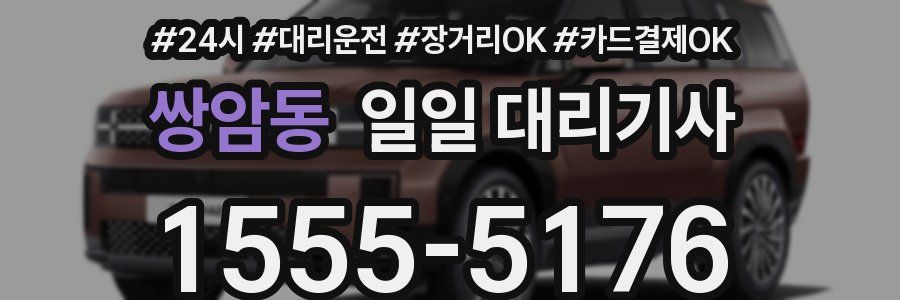 쌍암동 일일 대리기사