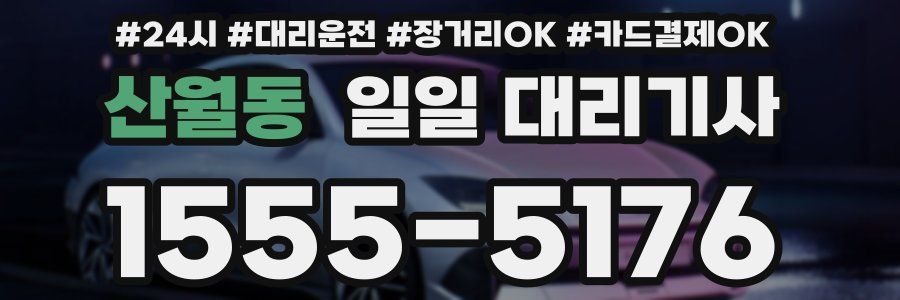 산월동 일일 대리기사