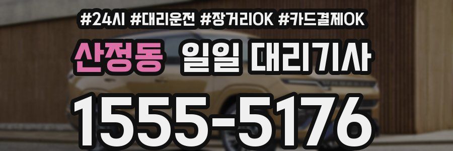 산정동 일일 대리기사
