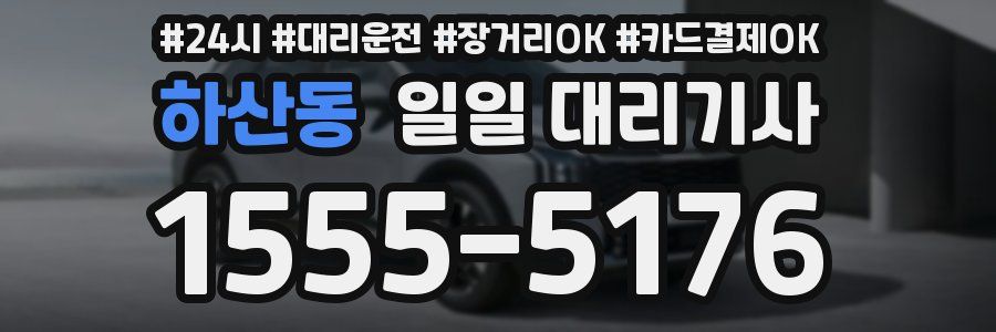 하산동 일일 대리기사