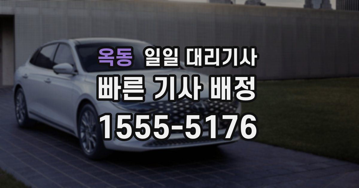 옥동 일일 대리기사