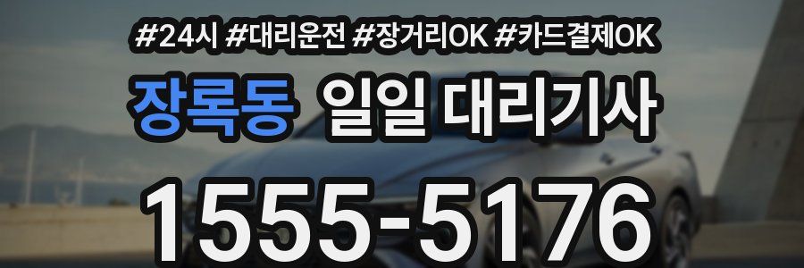 장록동 일일 대리기사