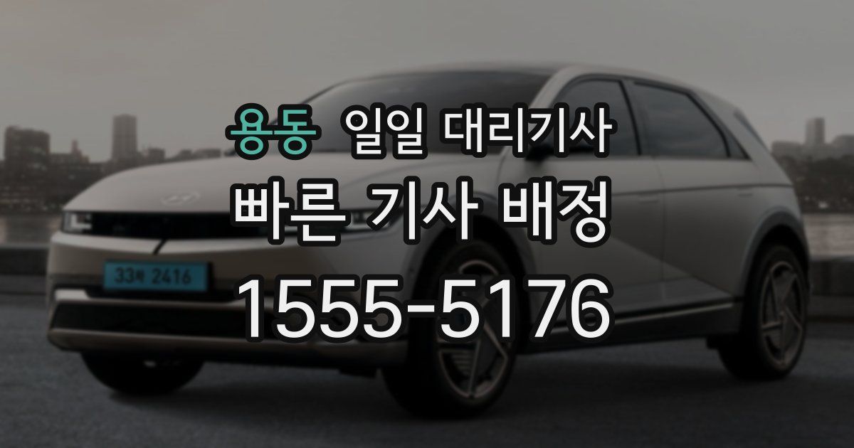 용동 일일 대리기사