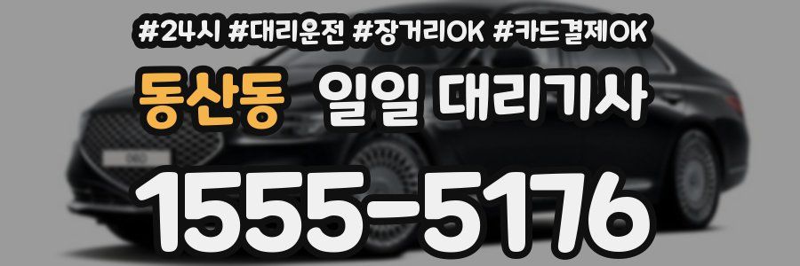 동산동 일일 대리기사