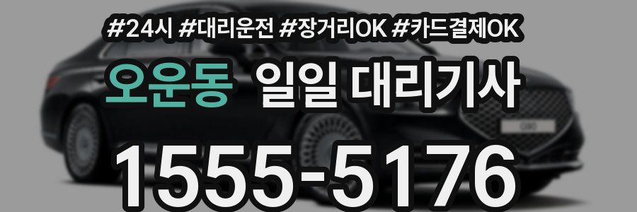 오운동 일일 대리기사