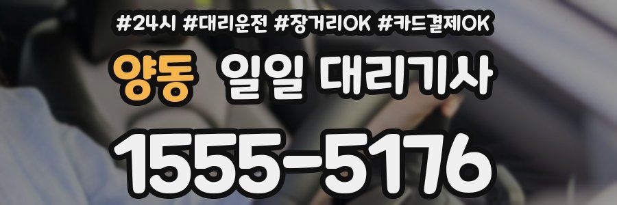 양동 일일 대리기사