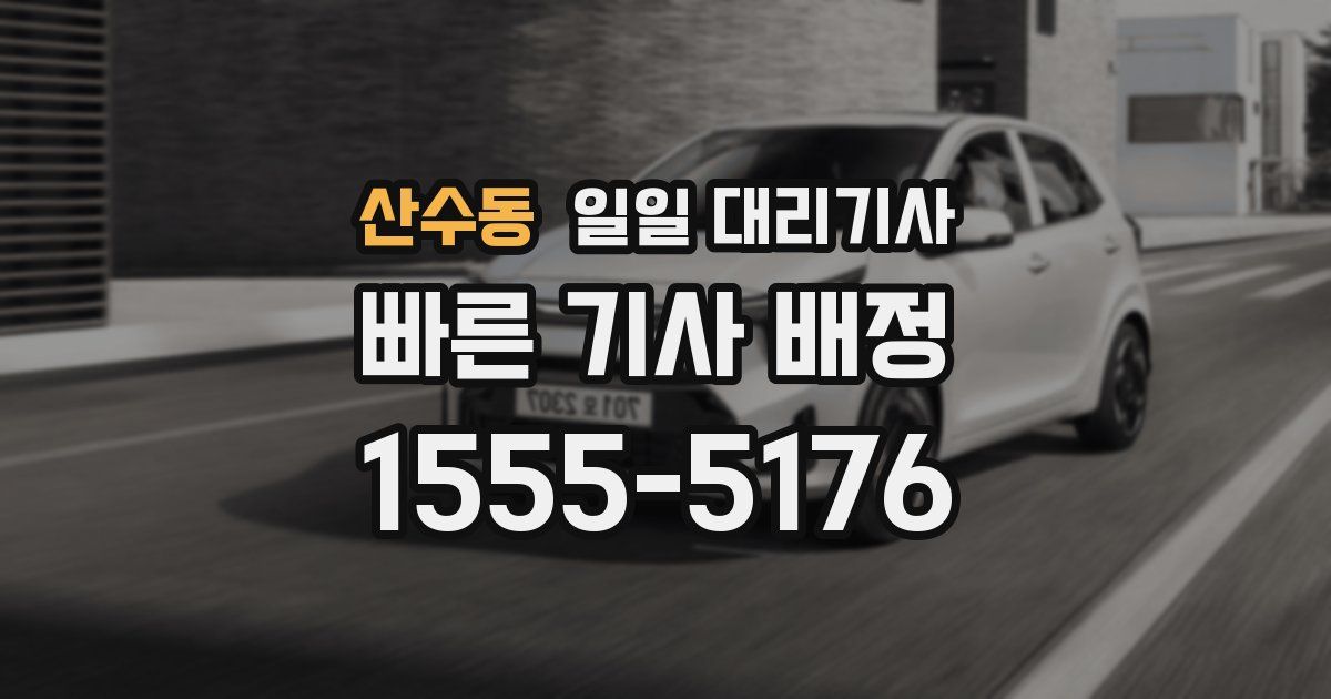 산수동 일일 대리기사